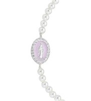 Bracciale Amen Donna Miracolosa in Argento Perla BRELPE30SWBROZ - BRELPE30SWBROZ